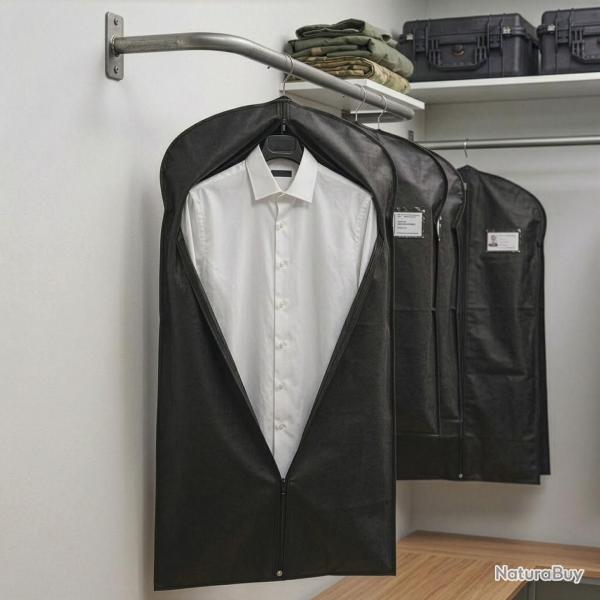 Housse de v�tement non-tiss� 60 x 110 cm - Noir