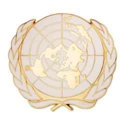 Insigne de b&eacute;ret Boussemart ALAT ONU et troupes de marine - Bleu ONU