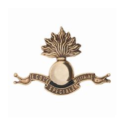 Insigne de b&eacute;ret &Eacute;cole sp&eacute;ciale militaire Boussemart en zamac - Autre