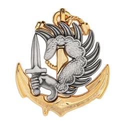 Insigne de b&eacute;ret parachutiste colonial Boussemart en zamac - Autre
