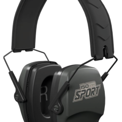 Isotunes Defy &eacute;troite Passive 231 g en protection auditive pour le stand et l'atelier - Noir