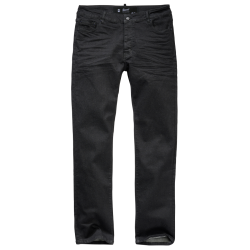 Jean Brandit Mason Denim brut coton-polyester coupe droite - Noir / 31 (79 cm) / 86 cm (34 pouces)