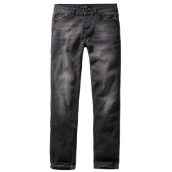 Jean Brandit Rover Denim coton-polyester d&eacute;lav&eacute; &agrave; la pierre - Noir / 36 (91 cm) / 86 cm (34 pouces)