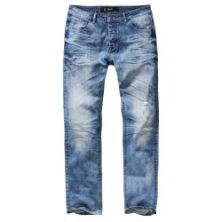Jean Brandit Will Denim coton et &eacute;lasthanne d&eacute;lav&eacute; &agrave; la pierre - Denim bleu / 30 (76 cm) / 86 cm (34
