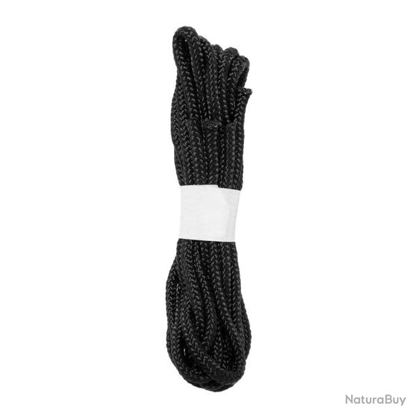 Lacets commando Ares en paracorde ronde 4 mm longueur 120 cm - Noir