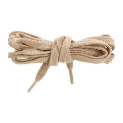 Lacets plats Ares en coton longueur 120 cm pour chaussures - Sable