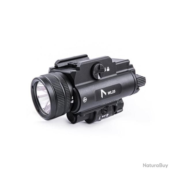 Lampe pour arme Nextorch WL25 1 200 lumens port�e 420 m IPX7 - Noir