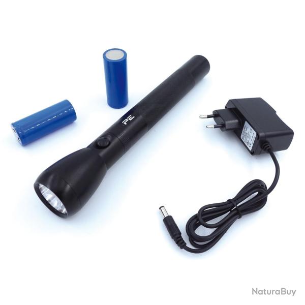 Lampe torche rechargeable corps aluminium gain� caoutchouc - Autre / PM 245x4.5x 3.2