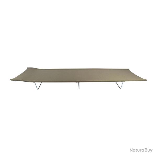 Lit de camp Ares d�montable en tubes d'acier 180 x 60 cm - Vert arm�e