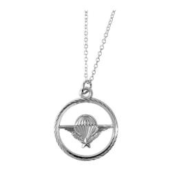 M&eacute;daille pendentif de brevet parachutiste Ares livr&eacute;e avec sa - Or