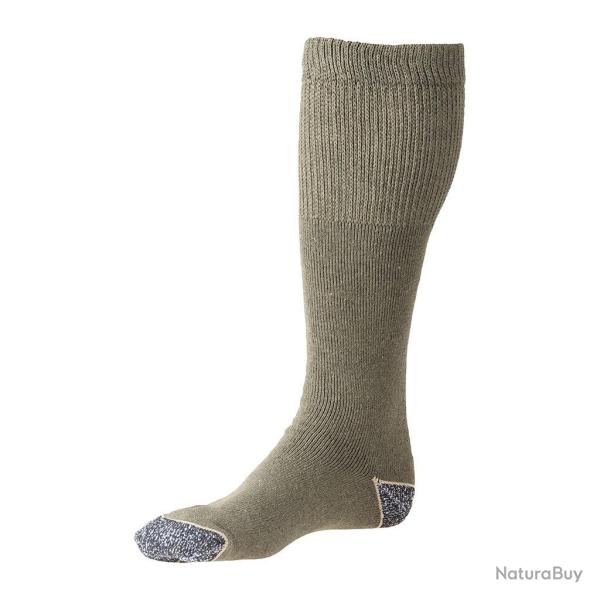 Mi-bas de combat Ares en coton renforts pointe et talon - Kaki / 43/46
