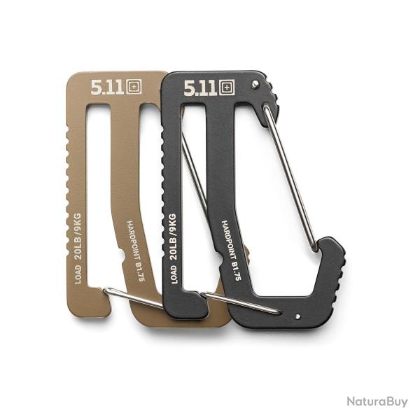 Mousqueton Hardpoint B175 5.11 Tactical ceinture 1,75 pouce - Noir