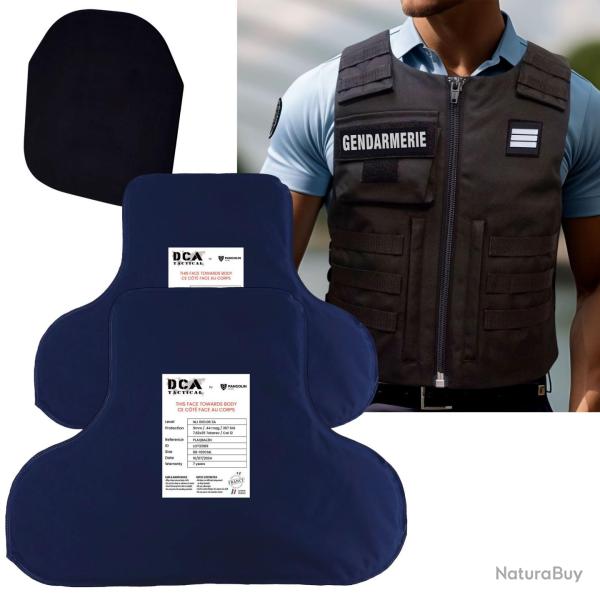 Pack balistique NIJ IIIA avec anti-trauma et housse de gilet - Autre / 88-100 XL