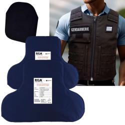 Pack balistique NIJ IIIA avec anti-trauma et housse de gilet - Autre / 120 / 132 C - M - L