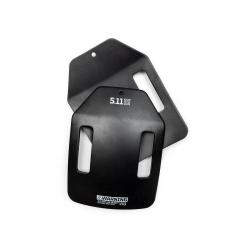 Paire de plaques lest&eacute;es 2.0 5.11 Tactical en acier poudr&eacute; - Noir