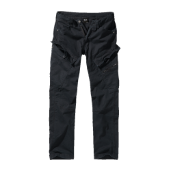Pantalon Brandit Adven Slim Fit coton extensible assise - Noir / 2XL
