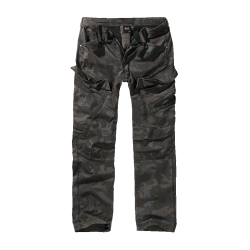 Pantalon Brandit Adven Slim Fit coton extensible assise - Dark Camo / S