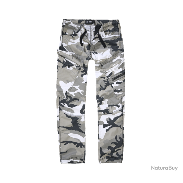 Pantalon Brandit Adven Slim Fit coton extensible assise - Urban / 2XL