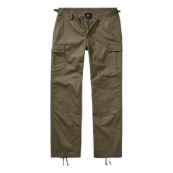 Pantalon Brandit BDU coupe femme en coton ripstop d&eacute;perlant - Vert olive / 36 EU