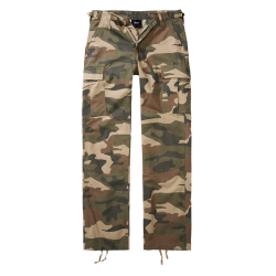Pantalon Brandit BDU coupe femme en coton ripstop d&eacute;perlant - Light Woodland / 35 EU