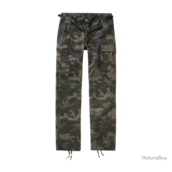 Pantalon Brandit BDU coupe femme en coton ripstop d�perlant - Dark Camo / 30