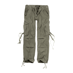 Pantalon Brandit M65 coupe femme en coton ample avec sangles - Vert olive / 28