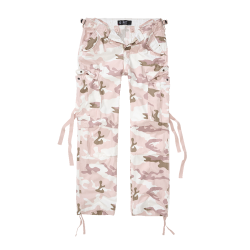 Pantalon Brandit M65 coupe femme en coton ample avec sangles - Candy Camo / 35 EU
