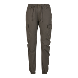 Pantalon Brandit Melina coupe femme en coton &eacute;lasthanne six - Vert olive / XL