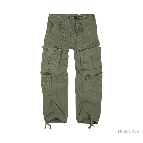 Pantalon Brandit Pure Vintage - Vert olive / 6XL