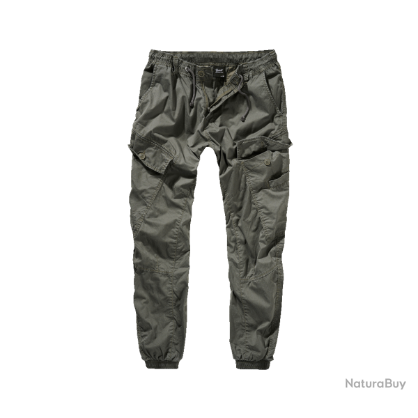 Pantalon Brandit Ray Vintage coton l�ger assise renforc�e six - Vert olive / XL