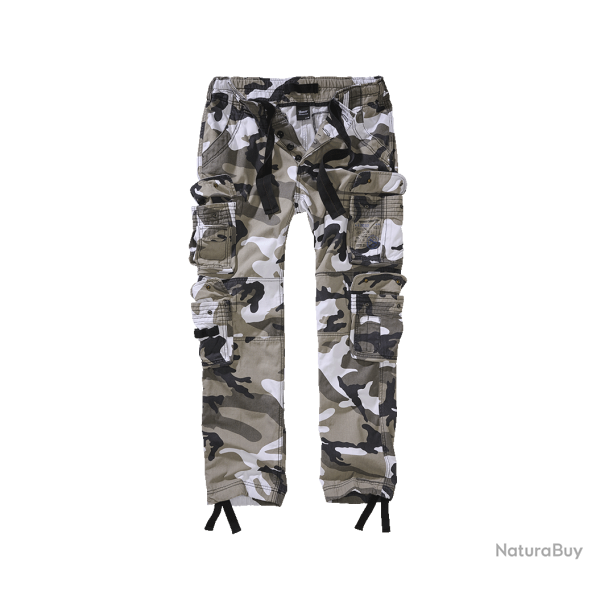 Pantalon cargo Brandit Pure Slim Fit coton 100 % huit poches - Urban / 3XL