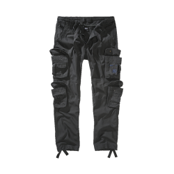 Pantalon cargo Brandit Pure Slim Fit coton 100 % huit poches - Anthracite / 3XL