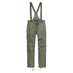 Pantalon chaud Brandit Thermo Next Generation nylon bavette - Vert olive / 3XL