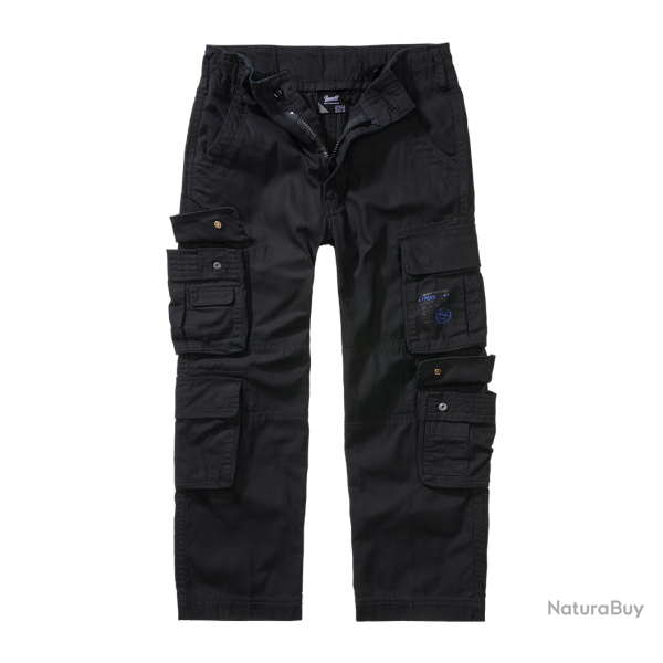 Pantalon enfant Brandit Pure Vintage coton huit poches - Noir / 158/164 cm