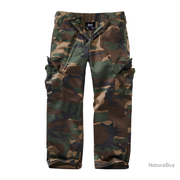 Pantalon enfant Brandit US Ranger polycoton d�perlant six - Woodland / 122/128 cm