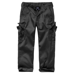 Pantalon enfant Brandit US Ranger polycoton d&eacute;perlant six - Noir / 122/128 cm