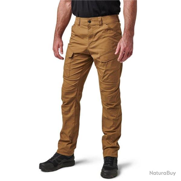 Pantalon Meridian 5.11 Tactical popeline extensible six poches - Kangaroo / US 34 / 32
