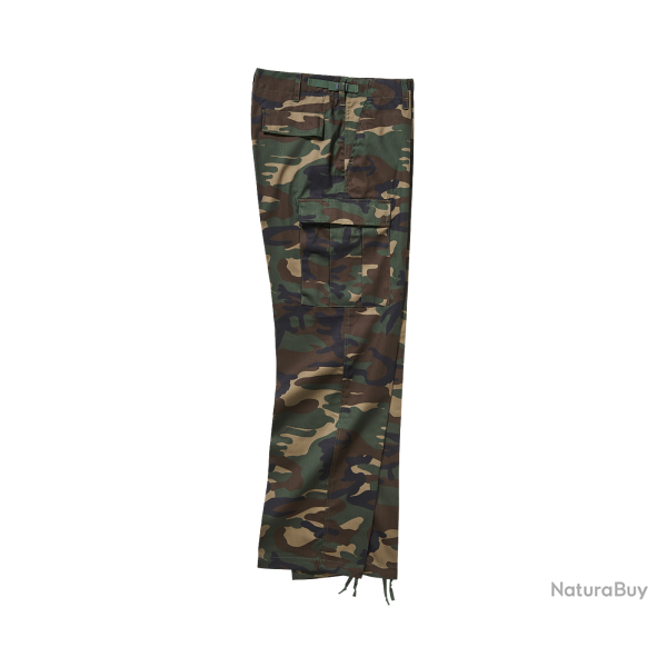 Pantalon tactique Brandit US Ranger polycoton d�perlant - Woodland / XL