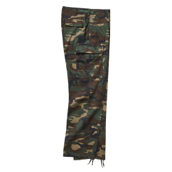 Pantalon tactique Brandit US Ranger polycoton d&eacute;perlant - Woodland / 6XL