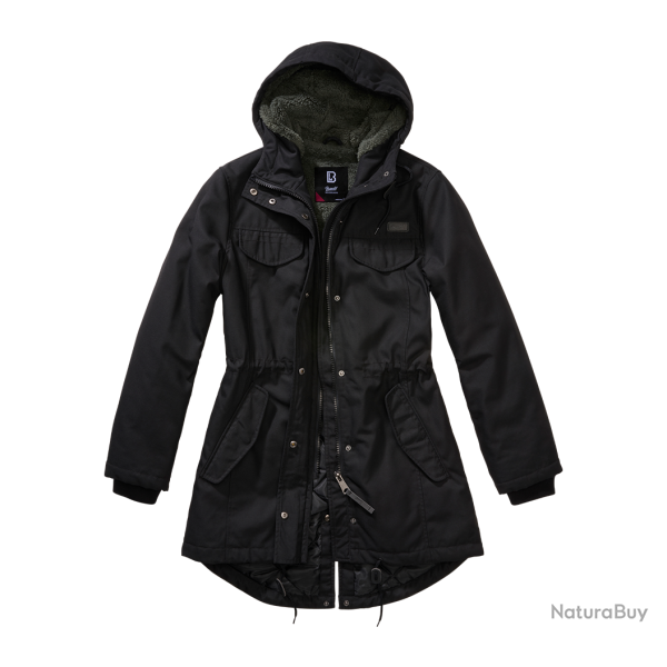 Parka Brandit Marsh Lake coupe femme � pans longs - Noir / M