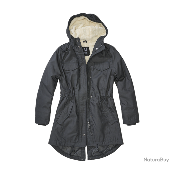 Parka Brandit Marsh Lake coupe femme � pans longs - Anthracite / S