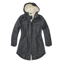 Parka Brandit Marsh Lake coupe femme &agrave; pans longs - Anthracite / 5XL