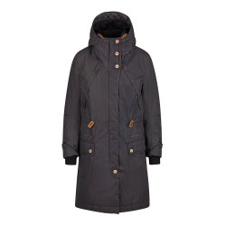 Parka Brandit Mayleene coupe femme longue capuche doubl&eacute;e - Noir / S