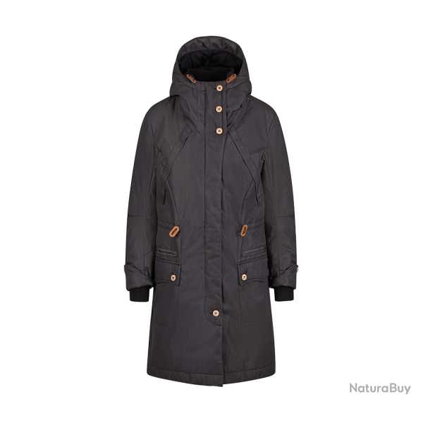 Parka Brandit Mayleene coupe femme longue capuche doubl�e - Noir / XL