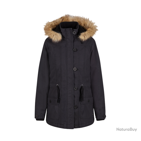 Parka Brandit Nila coupe femme en coton doubl�e - Noir / XS