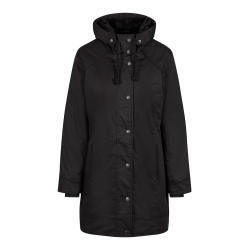 Parka Brandit Savannah coupe femme longue doubl&eacute;e capuche - Noir / XL