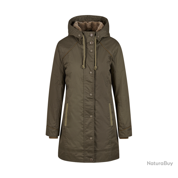 Parka Brandit Savannah coupe femme longue doubl�e capuche - Vert olive / 3XL