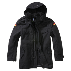 Parka enfant Brandit BW coton doublure d'hiver amovible - Noir / 122/128 cm