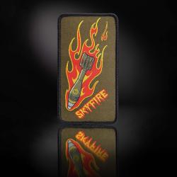 Patch moral Pentagon Skyfire tiss&eacute; polyester dos - Multicolore