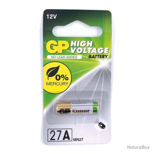Pile alcaline GP Ultra 27A 12 V � l'unit� pour t�l�commande - Autre